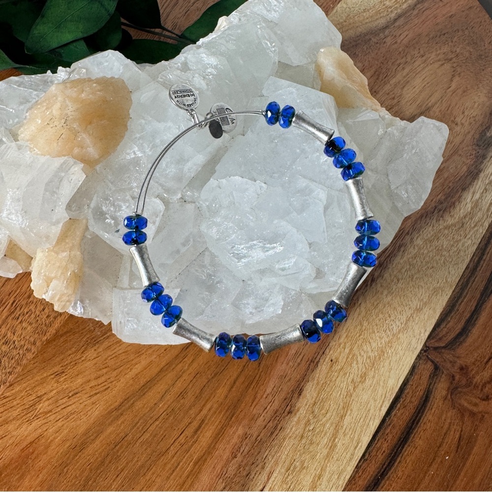 Alex and Ani Silver Glade Azure Bracelet